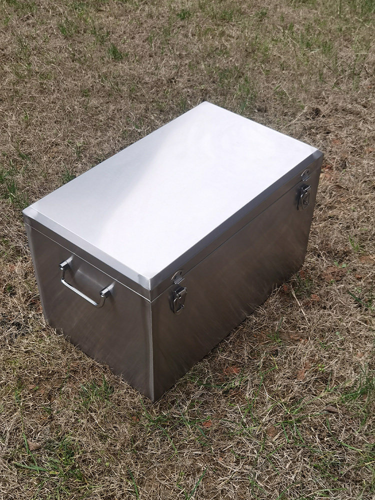 不锈钢五金工具箱304加厚型手提式定做收纳箱周转箱子收纳储存箱