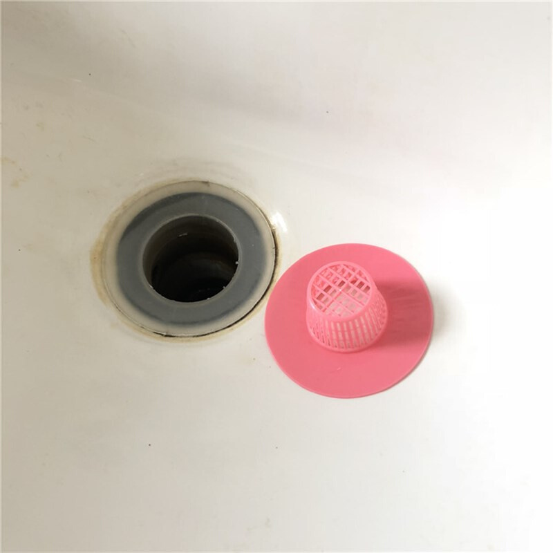 日式塑料地漏水槽过滤隔渣网格小号6个装排水口隔头发器池盆隔