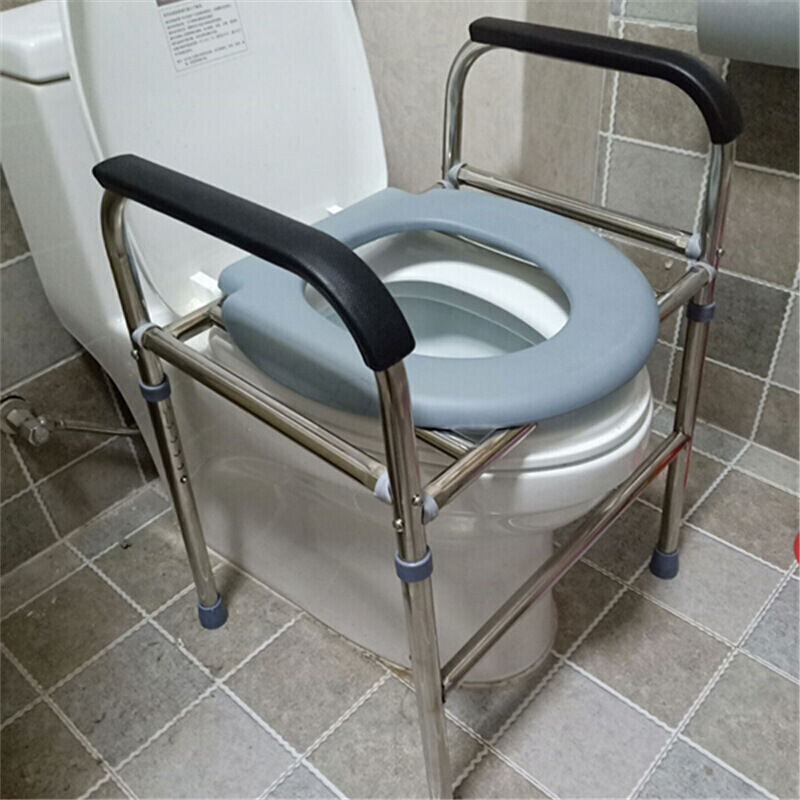 定做坐便椅不锈钢老人孕妇家用马桶凳残疾人增高坐便器架蹲便改厕