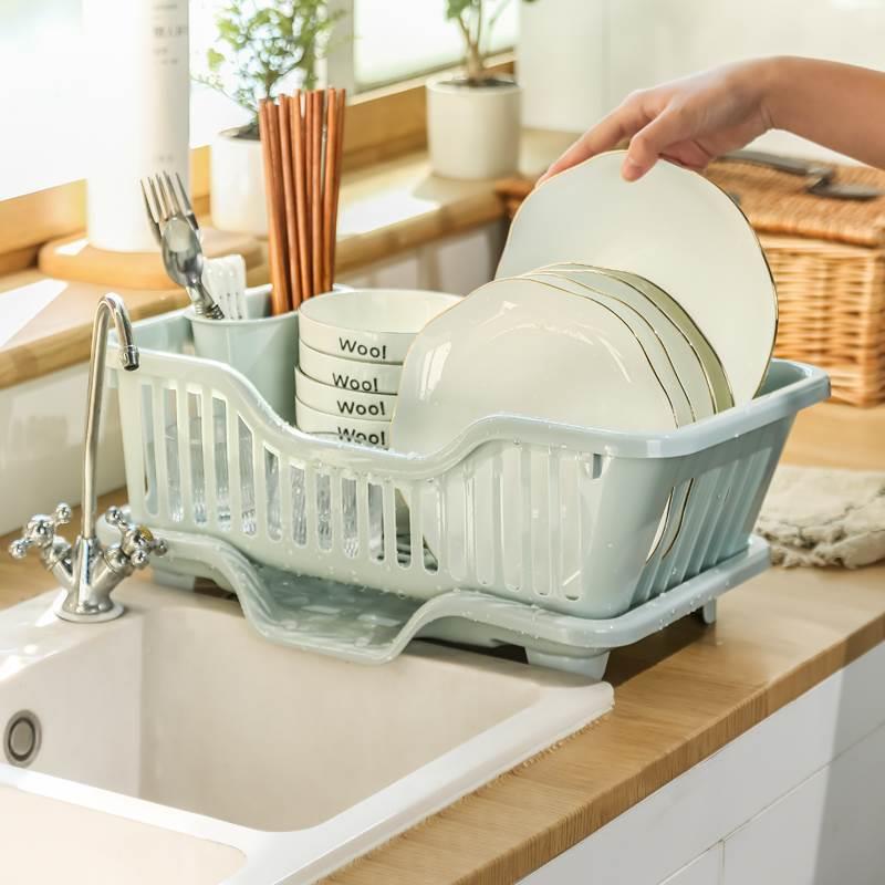 房台面碗碟水篮水槽餐置物架塑料具家用放Q1y40KxI碗厨筷滤沥水收