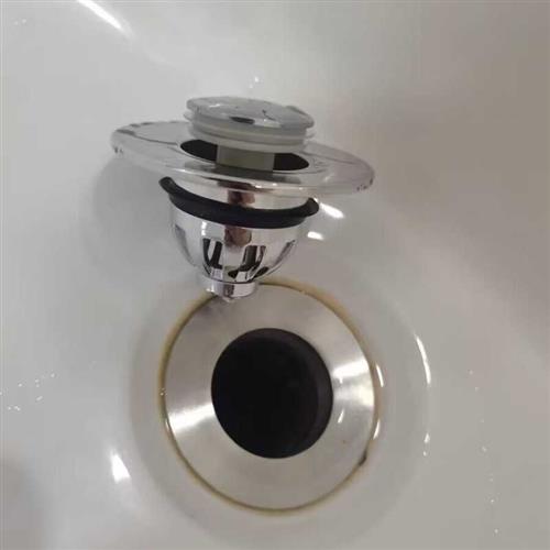 弹跳芯塞子漏水塞子管配件不锈钢翻盖板下水器洗手池洗面脸池水槽