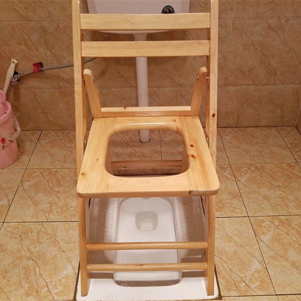 老人坐便椅实木孕妇坐便凳木质坐便器简易移动马桶椅厕所老年家用
