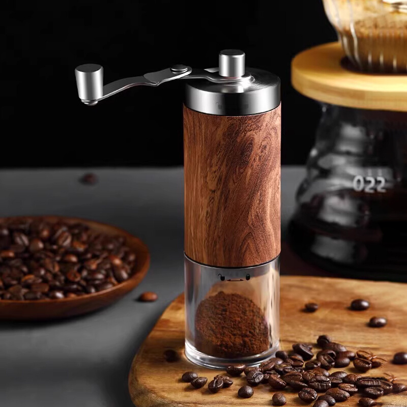 厨房手动咖啡豆研磨器小型手冲手摇式咖啡磨豆机便携研磨器具家用
