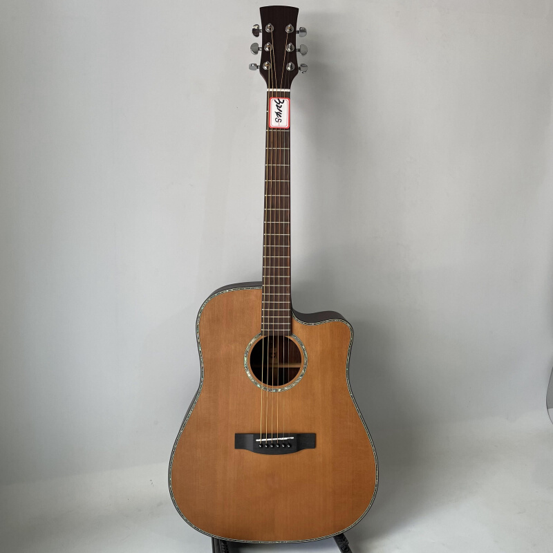 41英寸面单专业木吉他 台湾品牌G-SOUND 玫瑰木单板民谣 库存特价