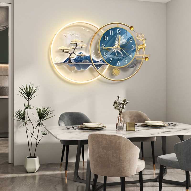 新品创意挂钟客厅2024新款家用时尚钟表简约现代大气时钟餐桌挂表
