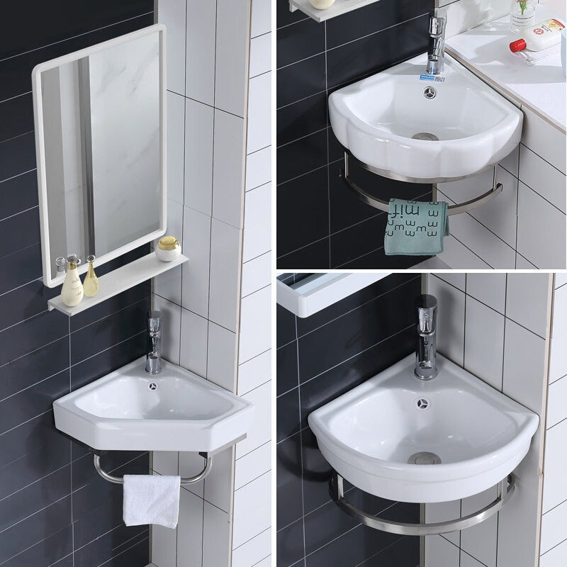 日式一体式洗漱台洗澡间洗手台小型洗手盆柜组合小尺寸极窄洗手池