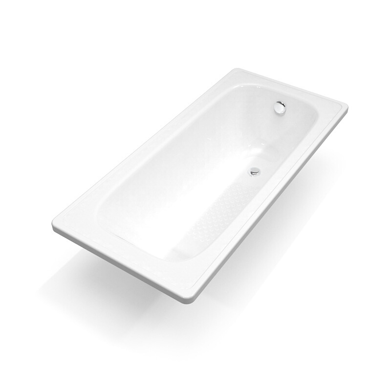 OQ5M卫生间成人简易迷你钢板瓷面浴缸搪瓷家用小户型嵌入式陶