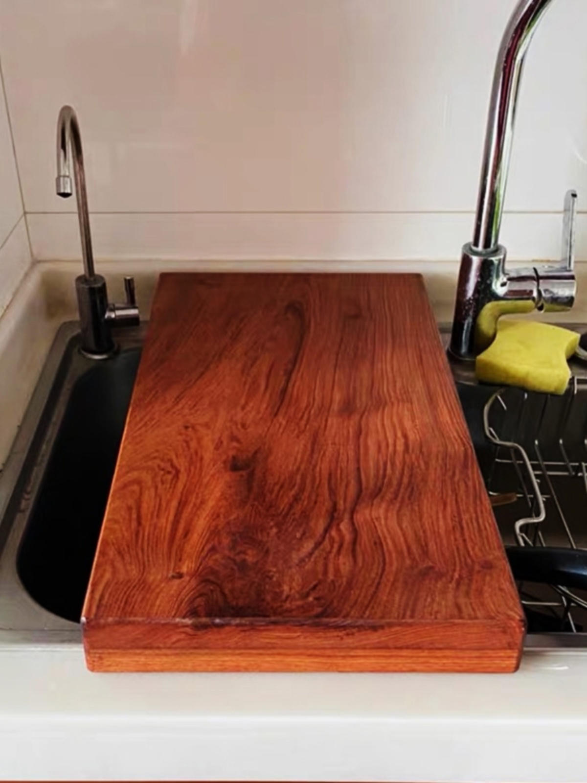 定制水槽高脚原木菜板定制洗碗机砧板整木擀面板个性实木台面板挡
