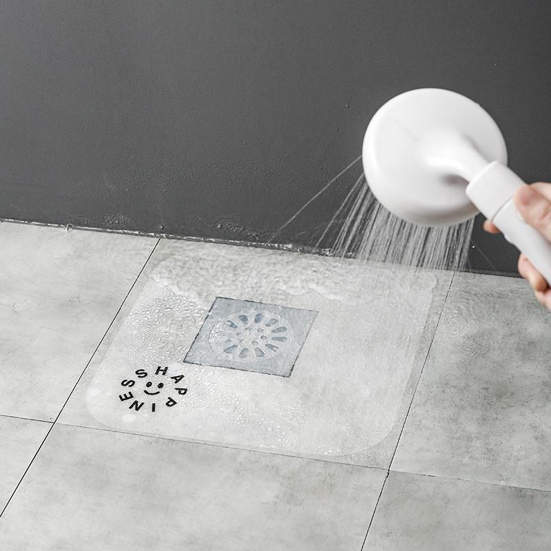下水道防臭垫厕所反味卫生间方形堵臭盖片密封防虫硅胶地漏防臭器