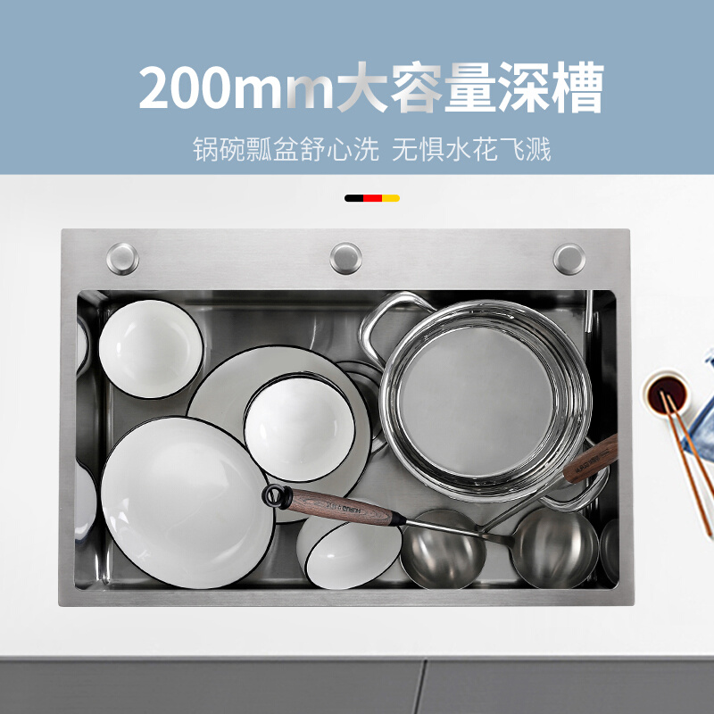 。定制洗菜盆超大单槽厨房家用304不锈钢定做水槽双槽换单盆A