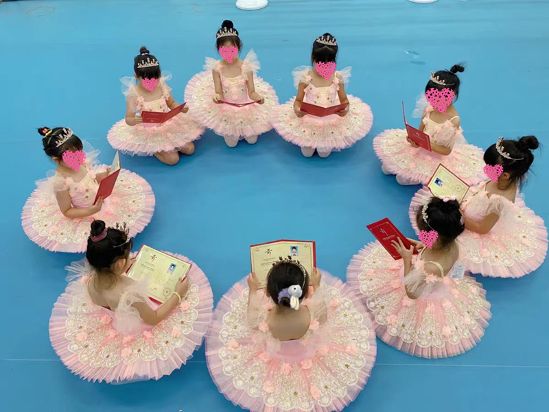 儿童芭蕾舞蹈裙女童小天鹅亮片表演服蓬蓬纱裙新款少女芭蕾练功服