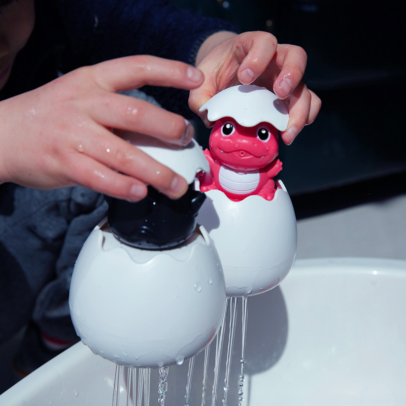 儿童戏水花洒玩具会下雨恐龙漂浮喷水蛋1岁3宝宝洗澡婴儿沐浴玩具