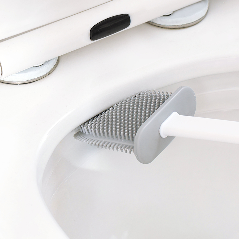 日本马桶刷无死角洗厕所神器刷子壁挂式家用卫生间硅胶清洁刷套装