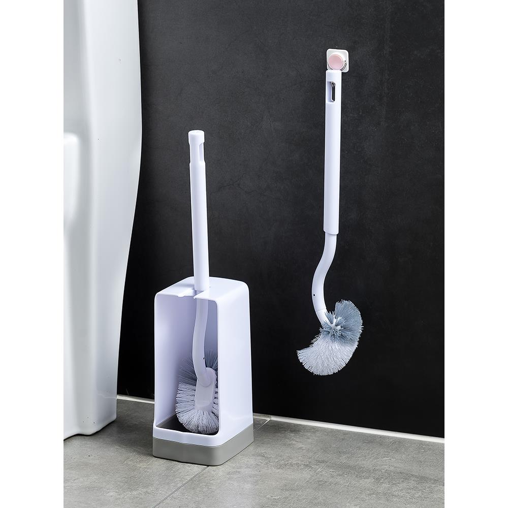 日本AISEN卫生间马桶刷套装长柄洗厕所的刷子坐便器清洁刷带底座