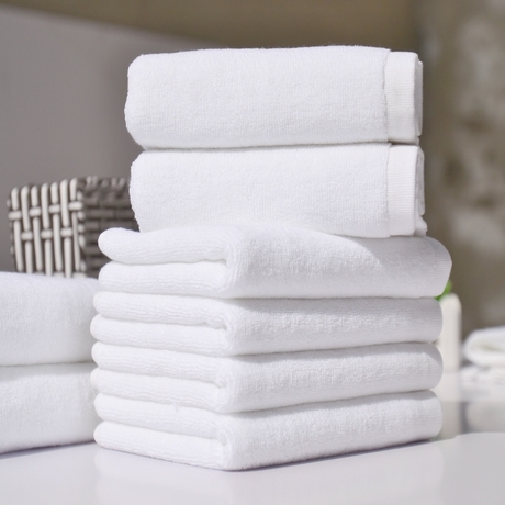 厂家直销宾馆酒店用品全棉加厚毛巾150克桑拿足浴三十二支促销