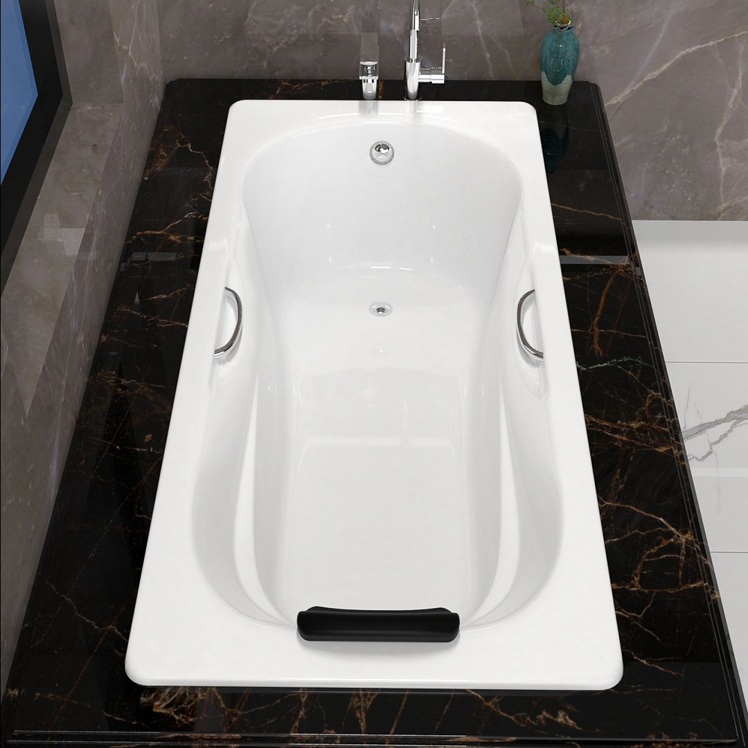 单人卫生间加深超宽大尺寸铸铁陶瓷嵌入式浴缸家用搪瓷1.8贝格莱