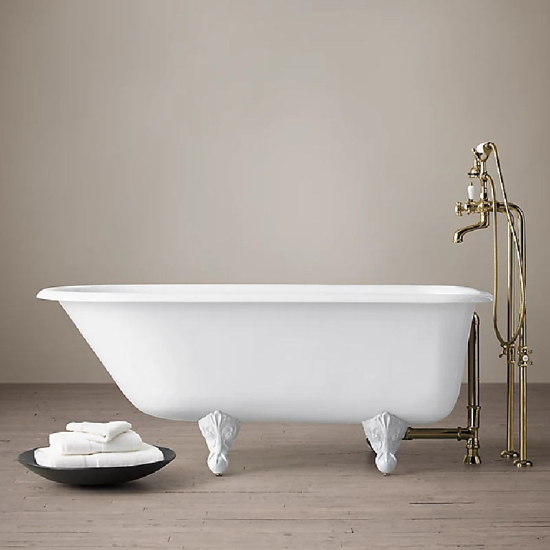 简派卫浴复古独立式铸铁浴缸1.4米1.5米1.7米1.2米猫脚小户型定制