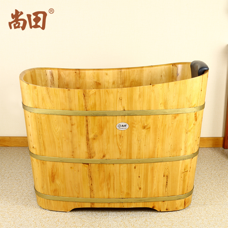尚田成人泡澡木桶浴桶木质香柏木洗澡盆实木浴缸沐浴桶1米贵妃桶