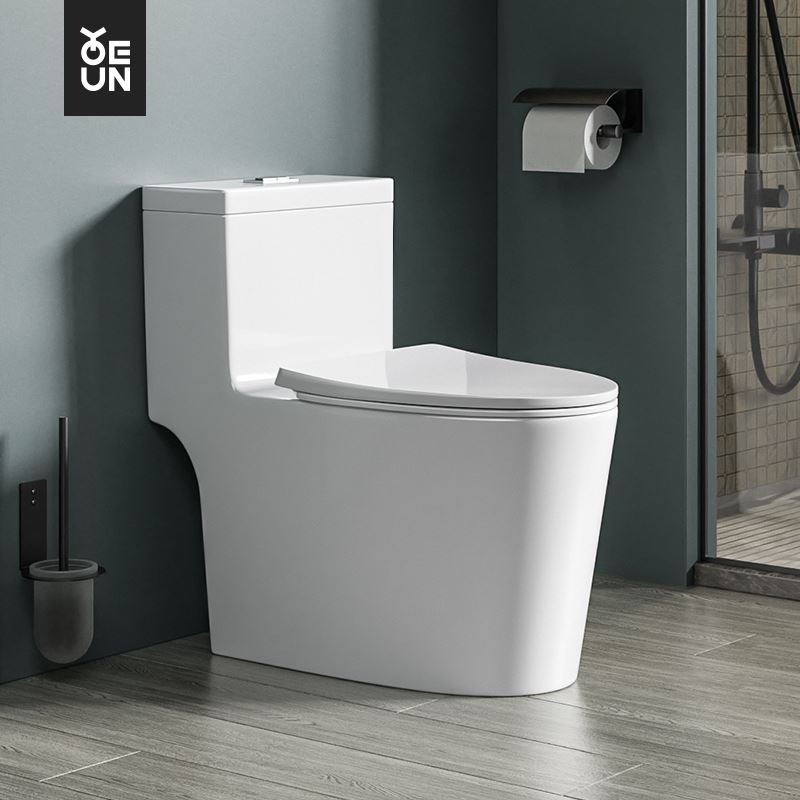 卫浴家用抽水墙排马桶卫生间直冲虹吸式普通小户型连体坐便器