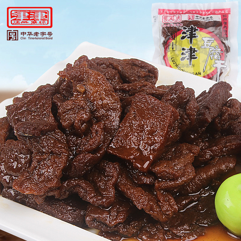 津津卤汁豆腐干苏州特产老字号豆制品小吃素食零食4种口味90g袋装