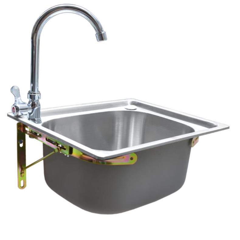 独立洗菜盆下水管水槽厨房家用洗手食堂菜池配件水龙头单槽洗碗