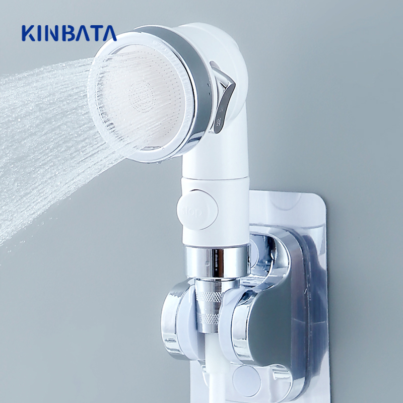 日本kinbata免打孔花洒支架浴室淋浴器喷头可调节挂淋浴吸盘配件