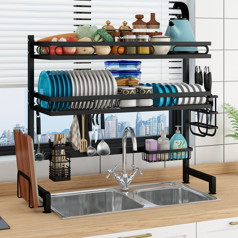 厨房水槽置物架上方碗架沥水架水池放碗盘架子水龙头放碗碟收纳架