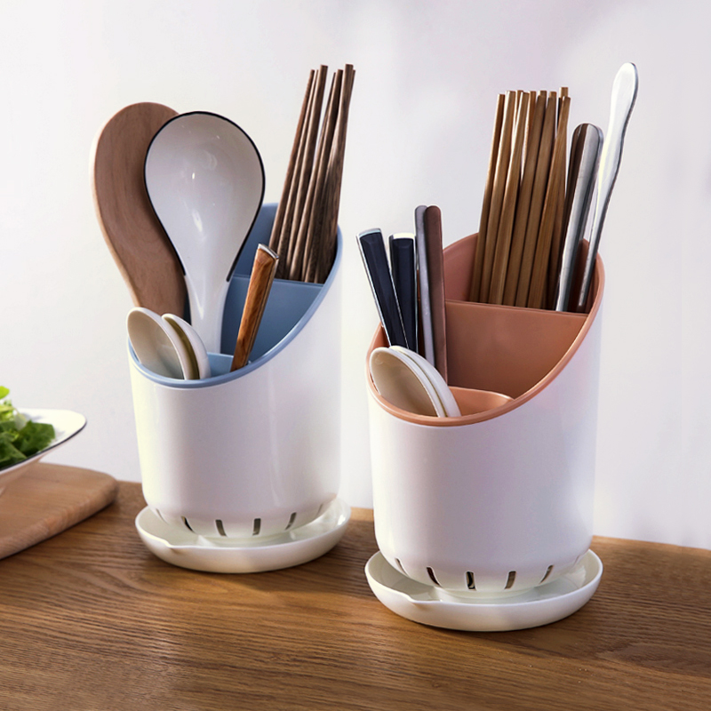 塑料沥水筷子筒家用创意筷子笼厨房勺子收纳架餐具收纳盒筷子篓