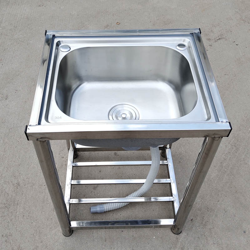 厨房水槽 简易水槽洗菜盆洗碗盆洗手池小单槽带支架落地移动水槽