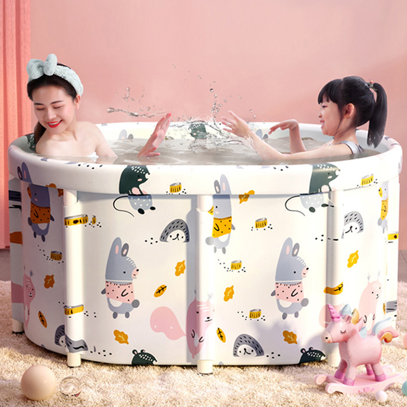 泡澡桶两人折叠新款椭圆家用洗澡盆沐浴神器全身加厚大号双人浴缸
