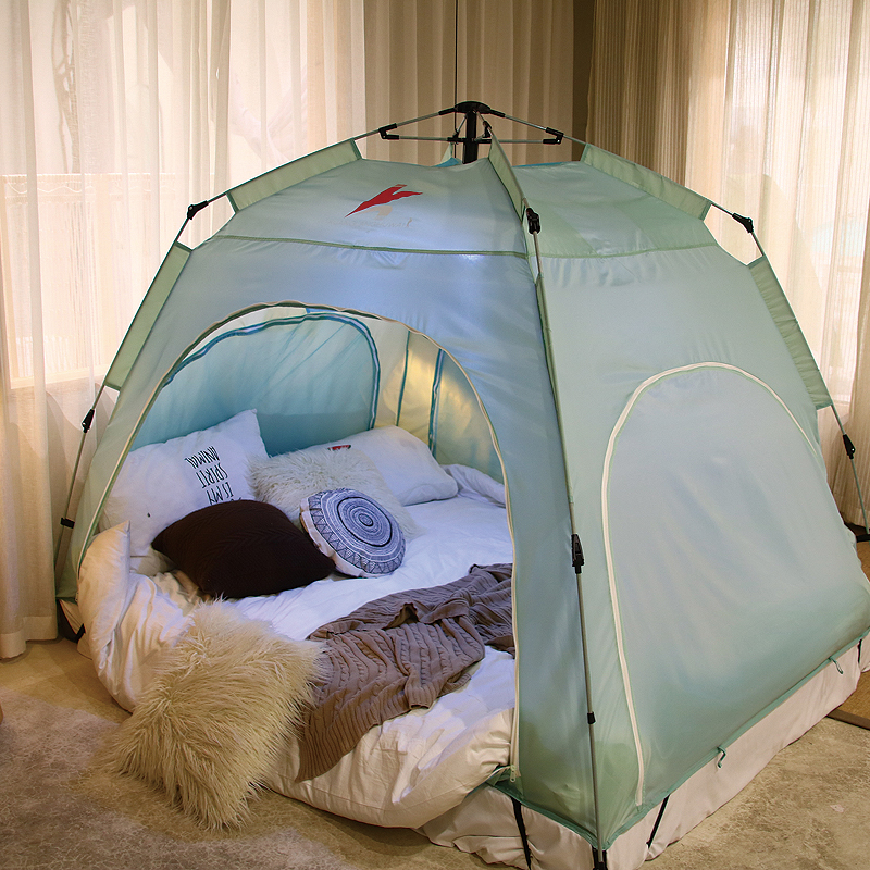 全自动家用大人室内床上冬季帐篷保暖防风防蚊帐篷宿舍加厚帐篷