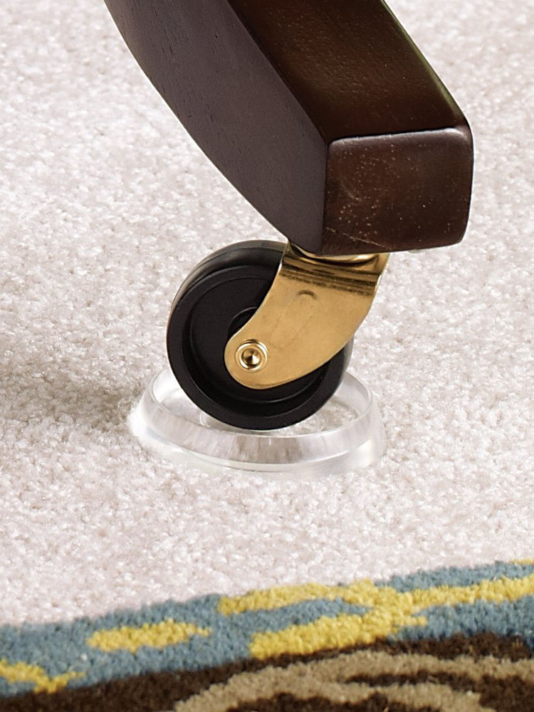 新品透明地毯保护垫塑料家居防护尖刺圆形轮杯易擦洗家具正方形垫