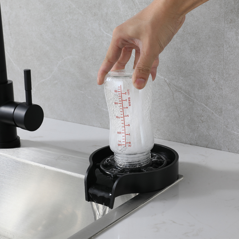 不锈钢9孔刀片吧台自动高压洗杯器 杯子冲洗清洗器  水龙头洗瓶器