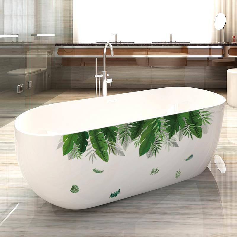 创意浴缸贴纸贴画浴室改造装饰3d墙贴卫生间厕所翻新防水玻璃贴膜
