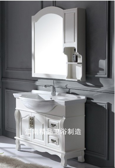欧式美式橡木浴室柜组合实木卫浴柜洗脸盆柜组合洗手盆组合XM8033