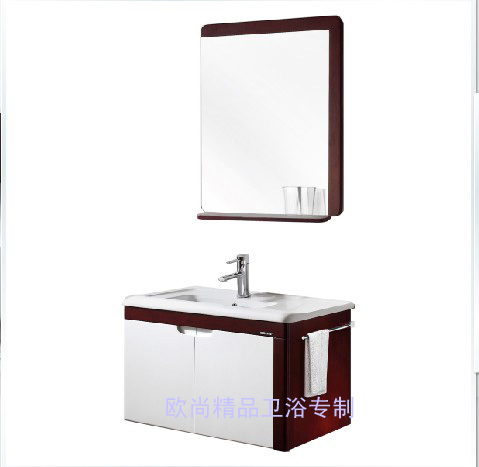 欧式美式橡木浴室柜组合洗脸盆柜洗手盆柜卫浴柜台盆柜吊柜TX650