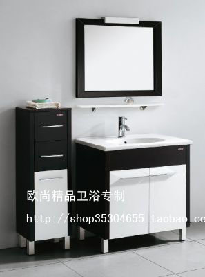 欧式美式橡木浴室柜组合洗脸盆柜洗手盆柜卫浴柜台盆柜立柜TX587
