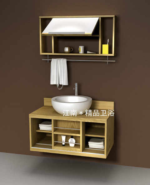 欧式美式橡木浴室柜组合实木卫浴柜洗脸盆柜洗手盆柜洗漱台 XM074