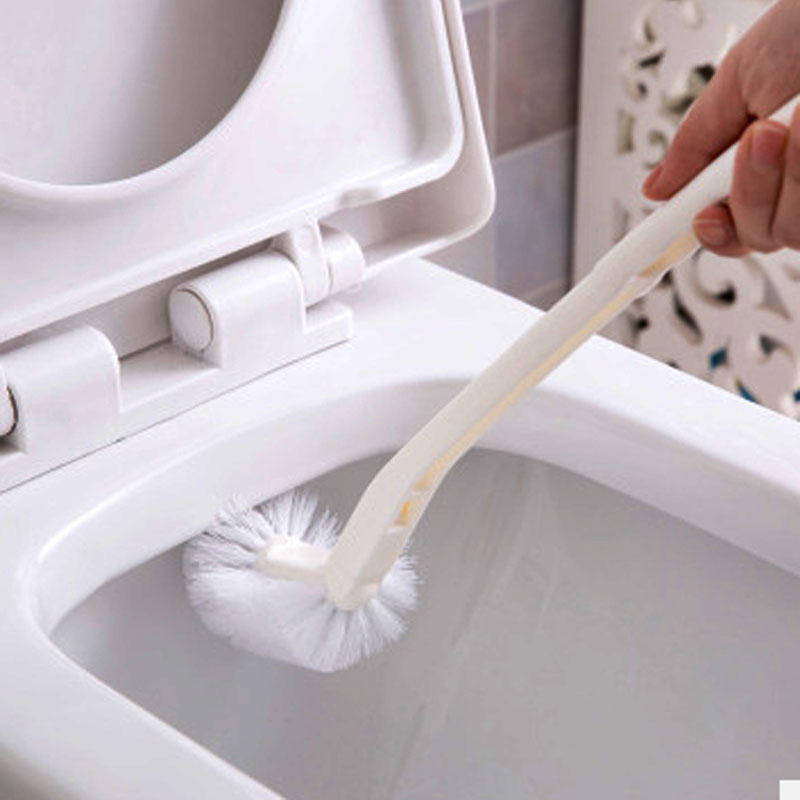 日本aisen马桶刷 创意半球清洁刷子白色刷毛坐便器刷无死角厕所刷