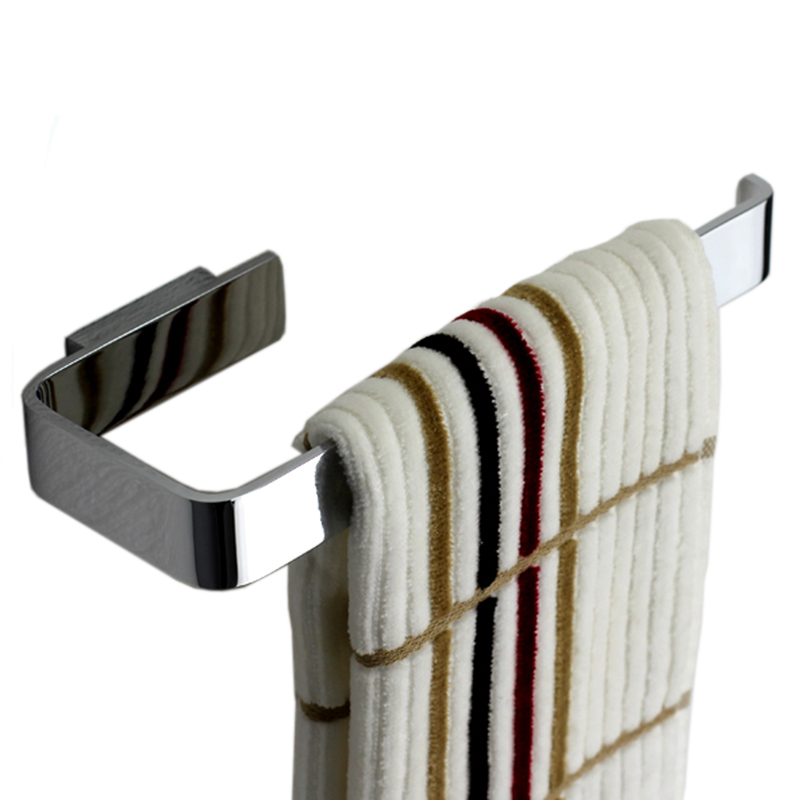 现货速发全铜毛巾环 浴室短毛巾杆  可免打孔擦手浴巾置物架 卫生