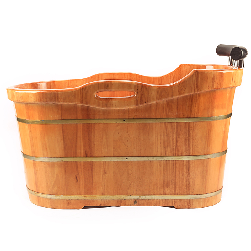 速发成人养身泡澡木桶全身橡木洗澡桶家用浴缸大人沐浴桶儿童实木