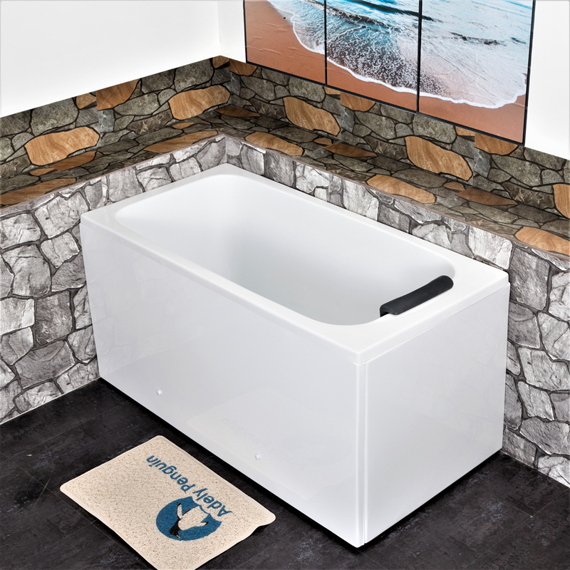 推荐浴缸家用卫生间小户型日式简约方形长方形窄深泡坐式小型60宽