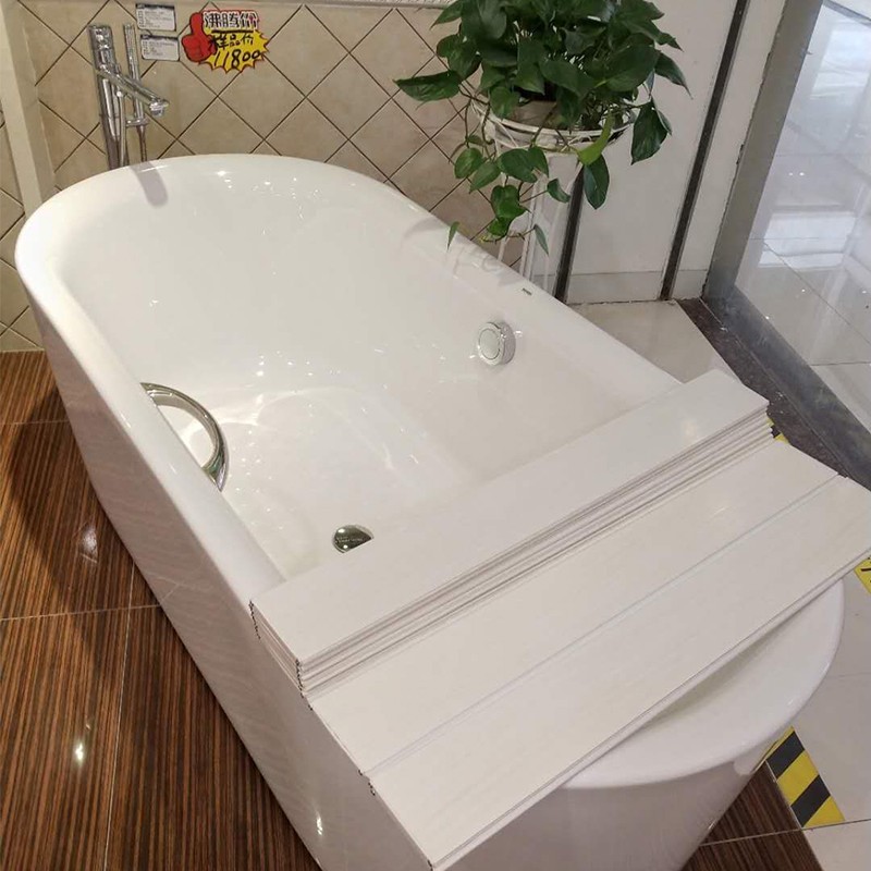 速发浴缸盖折叠式保温盖卫生间置物架浴室浴缸架板泡澡盖板浴缸免