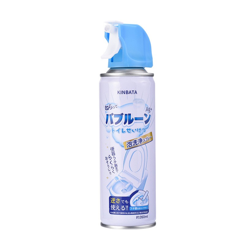 日本KINBATA马桶清洁剂x蓝泡泡慕斯泡沫云朵厕液去黄除垢尿硷除臭