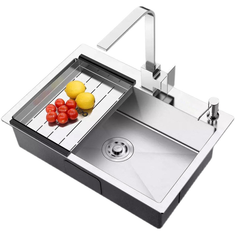 推荐SUS304加厚洗碗池子厨房洗菜盆不锈钢水槽单槽洗菜池洗碗盆家