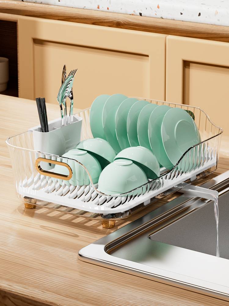 厂家碗碟沥水架轻奢水槽置物架家用厨房台面放碗盘碗架餐具碗筷收
