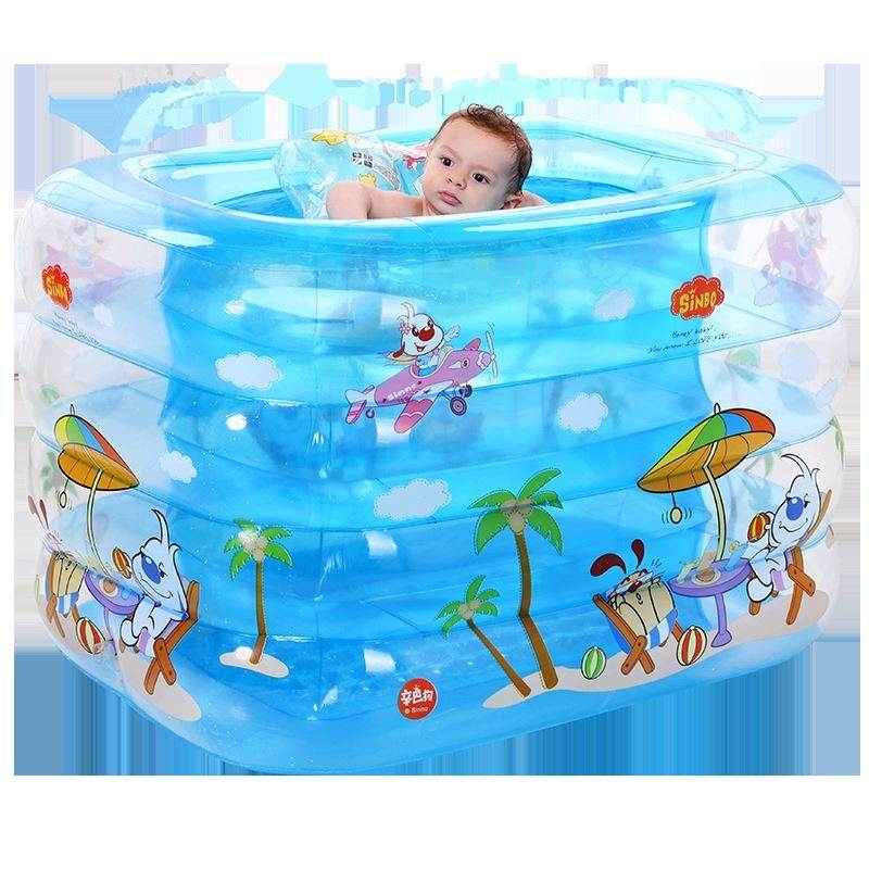 。儿童小孩成人水池浴缸家用宝宝室内大号游泳池充气家庭折叠婴儿