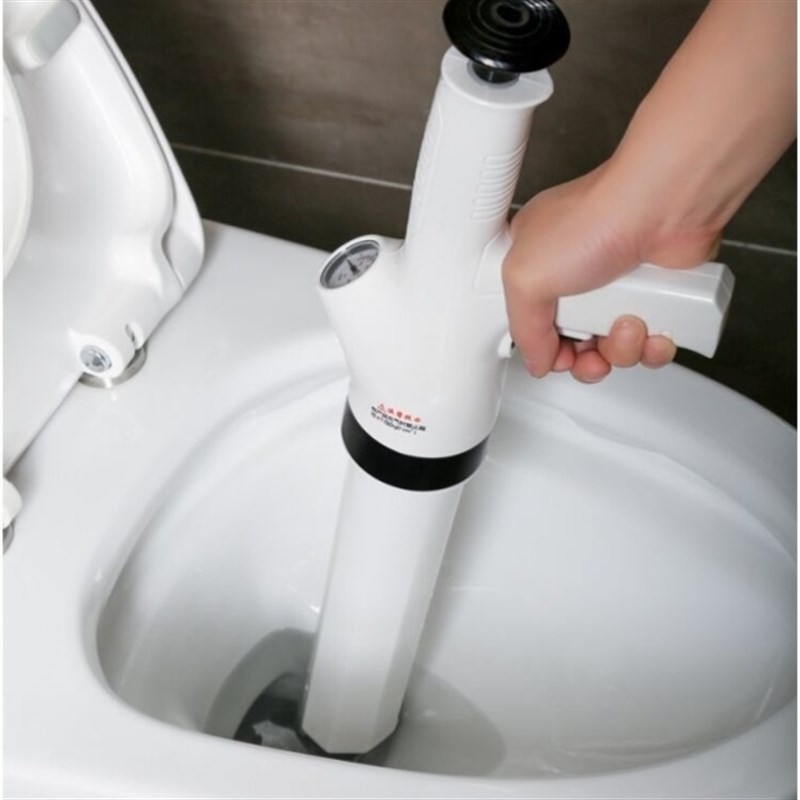 马桶疏通器下水道清洁棒堵塞神器捅厕所家用管道气压式一炮通工具