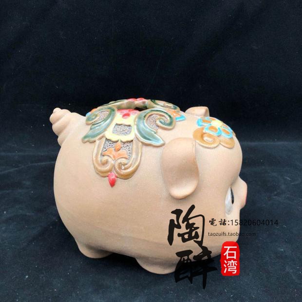 新品猪储存钱罐金玉满堂 陶醉石湾陶瓷公仔装饰品 工艺品精品人气