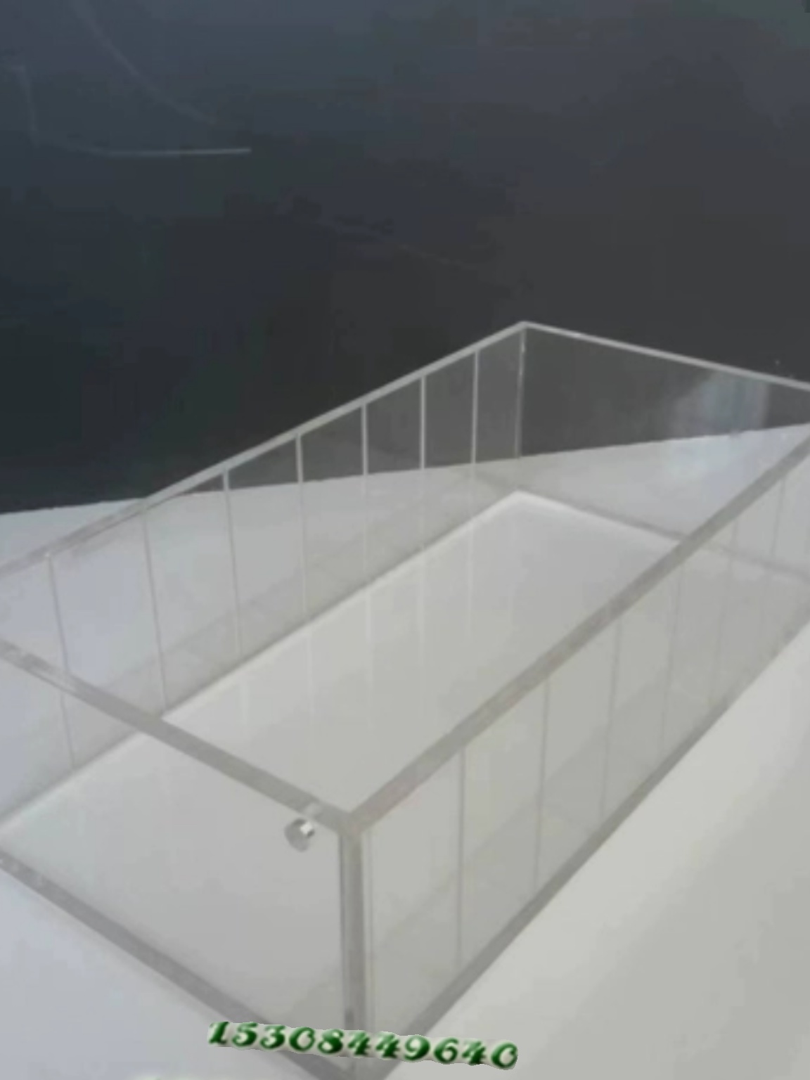 定制透明有机玻璃容器具隔膜电解水槽实验室器材亚克力防尘箱体